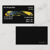 Cartes de visite automobiles (Devant / Derrière)