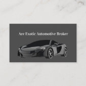 Cartes de visite automobiles avec facteur Cool (Devant)