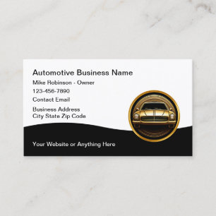 Cartes de visite automobiles classe et brillantes