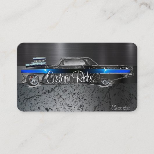 Cartes de visite automobiles classiques (Devant)