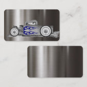 Cartes de visite automobiles classiques en platine (Devant / Derrière)