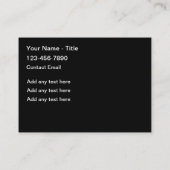 Cartes de visite automobiles colorés Bold Automoti (Dos)