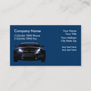 Cartes de visite automobiles cool