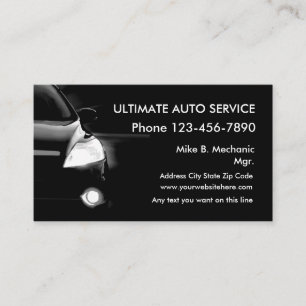 Cartes de visite automobiles cool