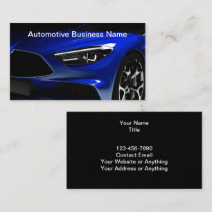 Cartes de visite automobiles Cool Blue Car
