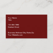 Cartes de visite automobiles design moderne (Dos)