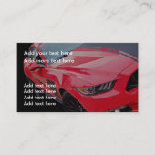 Cartes de visite automobiles doubles faces Cool (Devant)