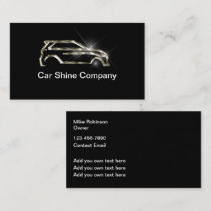 Cartes de visite automobiles élégantes et cool Nou