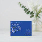 Cartes de visite automobiles grand format (Debout devant)