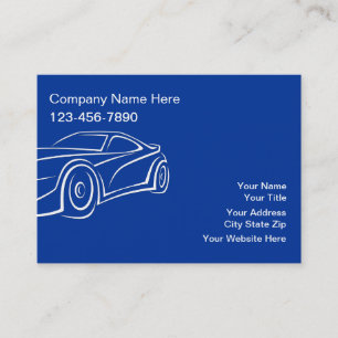 Cartes de visite automobiles grand format