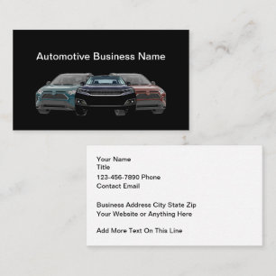 Cartes de visite automobiles graphiques SUV