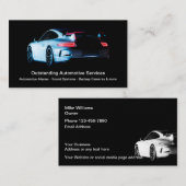 Cartes de visite automobiles modernes et cool (Devant / Derrière)