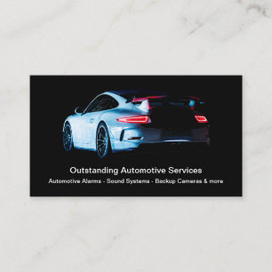 Cartes de visite automobiles modernes et cool