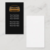 Cartes de visite automobiles simples verticales (Devant / Derrière)