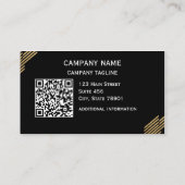 Cartes de visite avant et arrière du code QR (Dos)