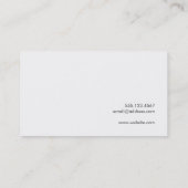 Cartes de visite avec béton frais gris rustique (Dos)