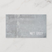 Cartes de visite avec béton frais gris rustique (Devant)