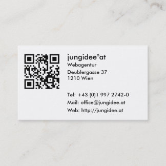 Cartes de visite avec code QR