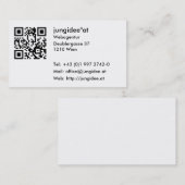 Cartes de visite avec code QR (Devant / Derrière)