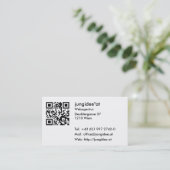 Cartes de visite avec code QR (Debout devant)