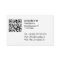 Cartes de visite avec code QR