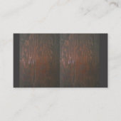 Cartes de visite avec conception de tôle en bois (Devant)