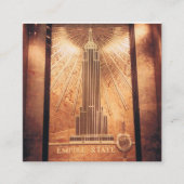 Cartes de visite avec Empire State Design (Devant)