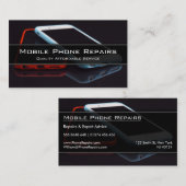 Cartes de visite avec image de 2 téléphones portab (Devant / Derrière)
