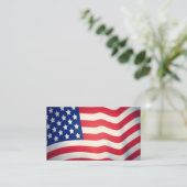 Cartes de visite avec le drapeau américain (Debout devant)