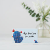 Cartes de visite avec les cactus mignons (Debout devant)