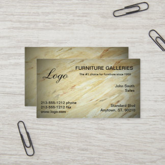 Cartes de visite avec logo en marbre classique