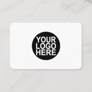 Cartes de visite avec logo personnalisé - fond de