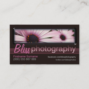 Cartes de visite avec modèle de photo