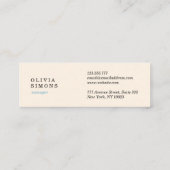 Cartes de visite avec motif (Dos)