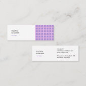 Cartes de visite avec motif (Devant / Derrière)