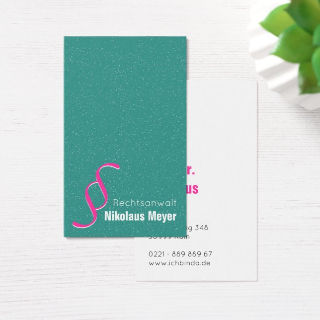 Cartes de visite avocat Mint blanc (Bureau)