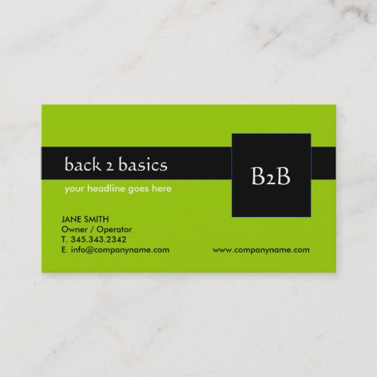 Cartes de visite - B2B (Devant)