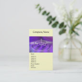 Cartes de visite - baisse pourpre de l'eau (Debout devant)