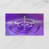 Cartes de visite - baisse pourpre de l'eau (Dos)