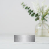 Cartes de visite balayés de regard en métal (Debout devant)