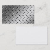 Cartes de visite balayés par plat en métal de (Devant / Derrière)