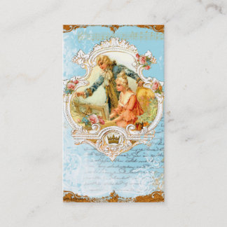 Cartes de visite baroques à la française Couple &