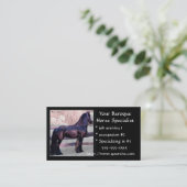 Cartes de visite baroques de cheval (Debout devant)