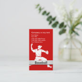 Cartes de visite baseball (Debout devant)
