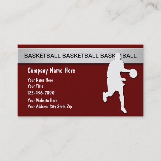 Cartes de visite Basketball (Devant)