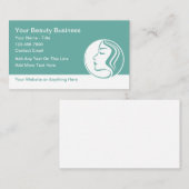 Cartes de visite Beauté Mode Maquillage (Devant / Derrière)