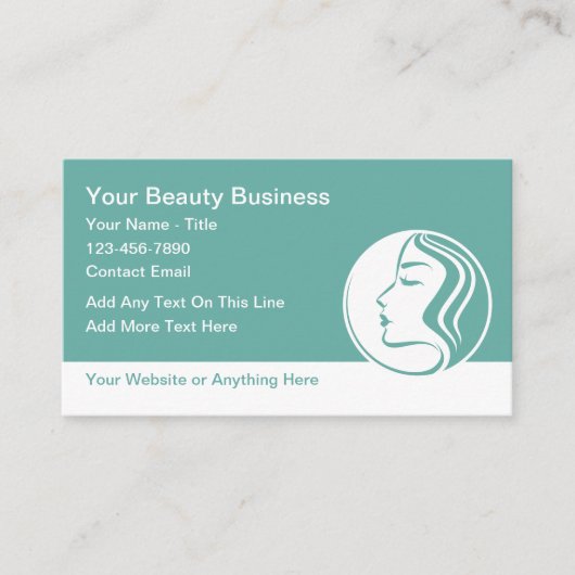 Cartes de visite Beauté Mode Maquillage (Devant)