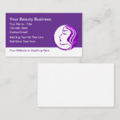 Cartes de visite Beauté Mode Maquillage (Devant / Derrière)