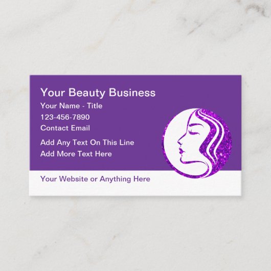 Cartes de visite Beauté Mode Maquillage (Devant)
