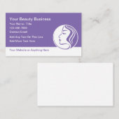 Cartes de visite Beauté Mode Maquillage (Devant / Derrière)